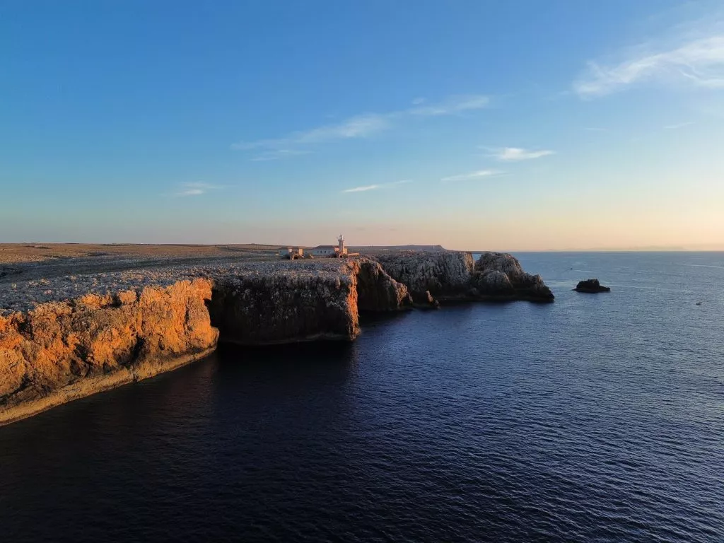 Drone picture of the coast