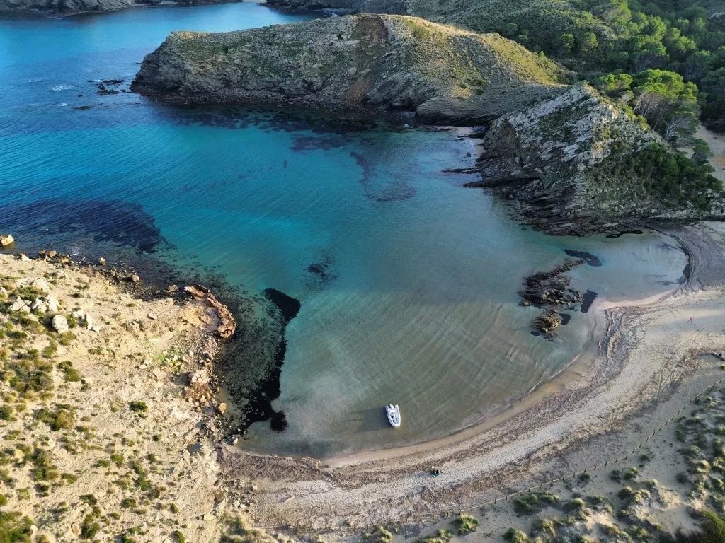 A picture of the beach at a place in Menorca